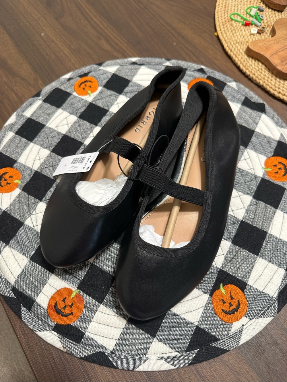 torrid Black Mary Jane Ballet Flats with Stretch Strap